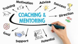 Coaching and mentoring concept chart